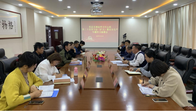 學院黨總支理論學習中心組 第二十次學習會（擴大）暨安全生產(chǎn)專題學習部署會