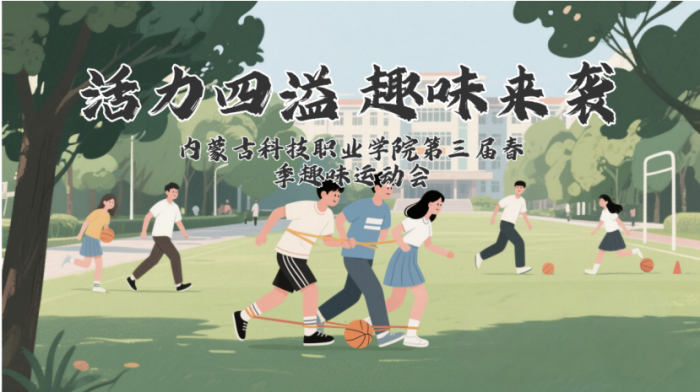 活力四溢 趣味來襲   ——內(nèi)蒙古科技職業(yè)學院第三屆趣味運動會